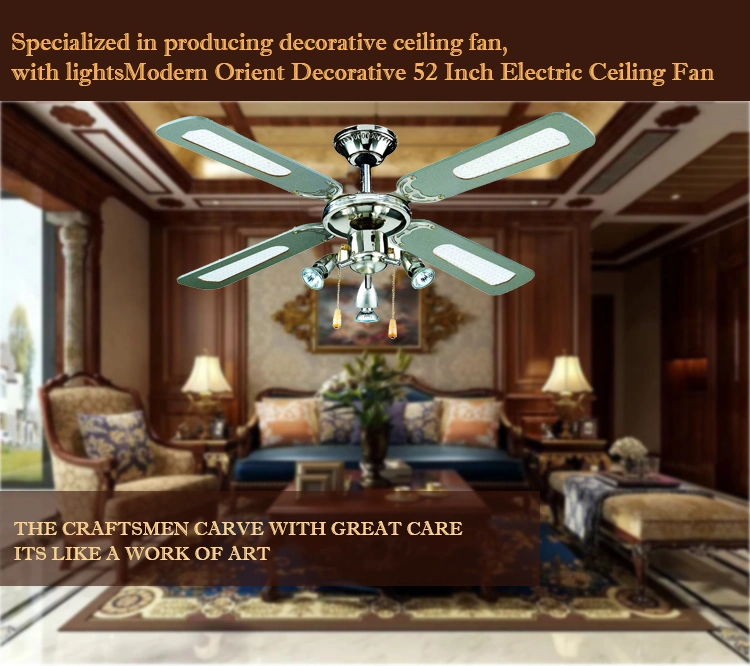 Modern Latest Design Electric BLDC Silent DC Motor 42inch Decorative Ceiling Fan