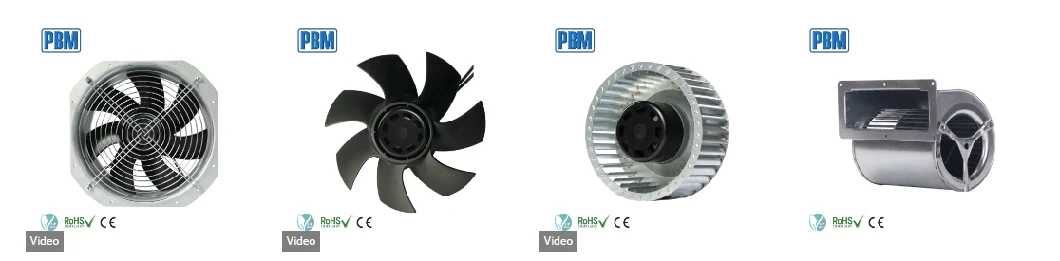 220V/230V IP55 Motor Large Volume Ec-AC Double Inlet Air BLDC Blower Fan
