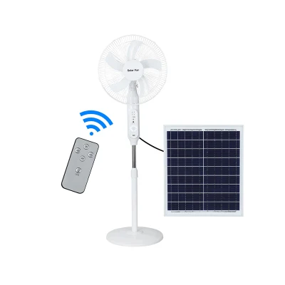 Fans solares accionadas solares de la fan del radiador de las fans de la fan portátil solar al por mayor de la decoración del hogar del panel solar