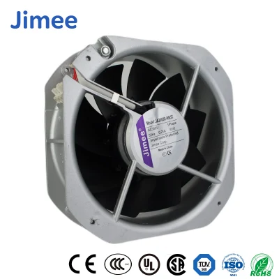 Motor Jimee China Fabricación de ventiladores de caja axial Material de aspas de fibra de vidrio Jm20072b2hl 206*206*72 mm Sopladores axiales de CA/ventilador axial industrial para ventilación de aire